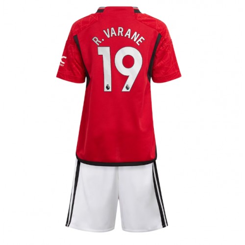 Manchester United Raphael Varane #19 Domaci Dres za djecu 2023-24 Kratak Rukav (+ Kratke hlače)